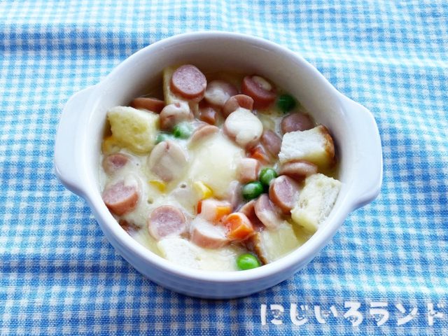 市販のコーンスープで簡単に作れる「パングラタン」